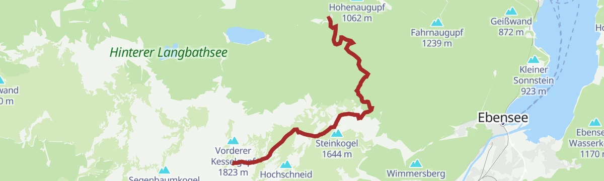 Route map: BergeSeen Trail H1: In der Kreh